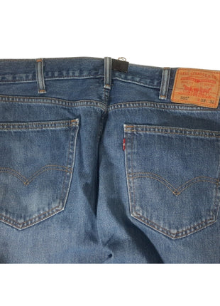 Levi’s 505 Men’s Blue Regular Fit Straight Denim Jeans Medium Wash Size 38x32