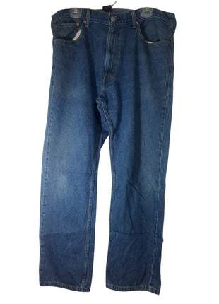 Levi’s 505 Men’s Regular Fit Straight Jeans Size 38x32 Medium Wash Blue Denim