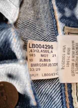 L.L. Bean Mens Classic Fit Blue Denim Jeans Size 33x29 100% Cotton