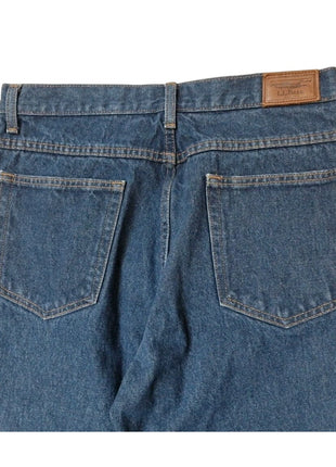 L.L. Bean Mens Classic Fit Blue Denim Jeans Size 33x29 100% Cotton