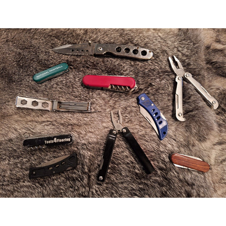 Lot of 10 Pocket Knives / Multi-Tools - Junk Drawer Lot