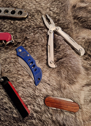 Lot of 10 Pocket Knives / Multi-Tools - Junk Drawer Lot