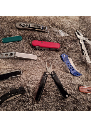 Lot of 10 Pocket Knives / Multi-Tools - Junk Drawer Lot