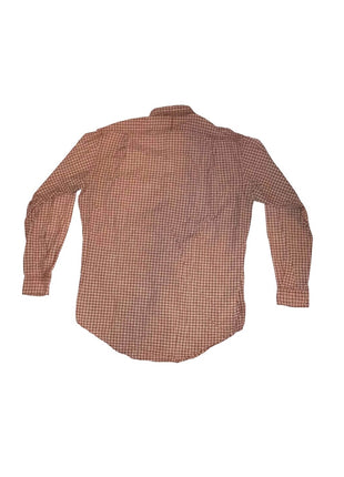 Mens POLO Ralph Lauren Wyatt Button up Long Sleeve Brown Plaid M Medium