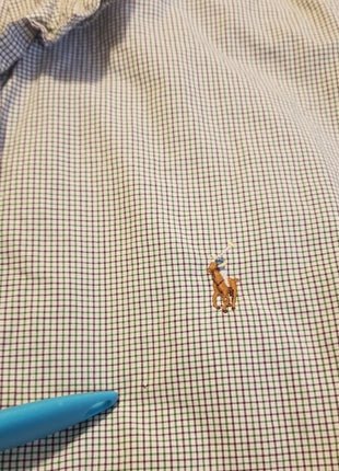 Ralph Lauren Mens Classic Fit Short Sleeve Checkered Button-Down Shirt XL Cotton Casual