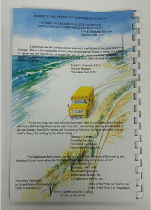 Robert's Tall Friend A Story of the Fire Island Lighthouse Vivian Farrell SIGNED