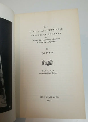 Cincinnati Equitable Insurance Company Clyde W. Park 1954 - RARE