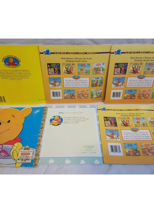 Lot 6 Disney WINNIE THE POOH Golden Look Look + Scholastic Books