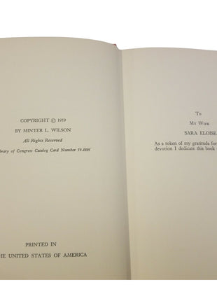 The Light of Other Days Minter L. Wilson 1st signed Autograph Judge West VA