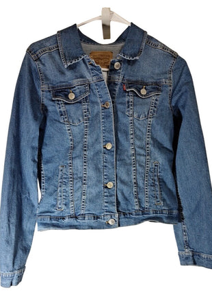 Levi Strauss Denim Jean Jacket Girls XL 13-15 Yrs Blue Classic
