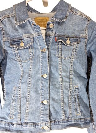 Levi Strauss Denim Jean Jacket Girls XL 13-15 Yrs Blue Classic