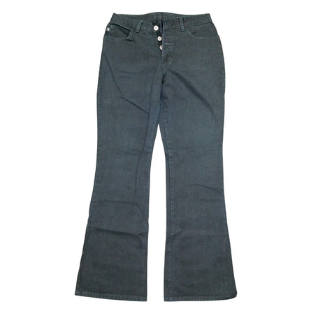 Womens EUC Eunina Black Jeans Button-fly USA Size 9 Cut 208154 Style 1863 Preshrunk