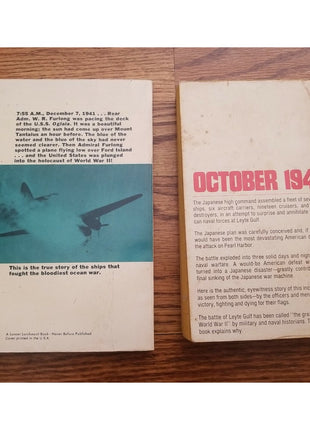 Lot of 2 Edwin P Hoyt Paperback Books - The Carrier War - Battle of Leyte Gulf