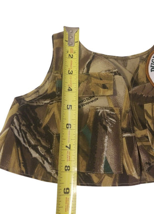 Ducks Unlimited Greenwing Teddy Bear  Camo Vest with Embroidered Patch