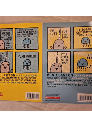 Lot of 2 Narwhal And Jelly Books - Unicorn Of The Sea - Peanut Butter And Jelly
