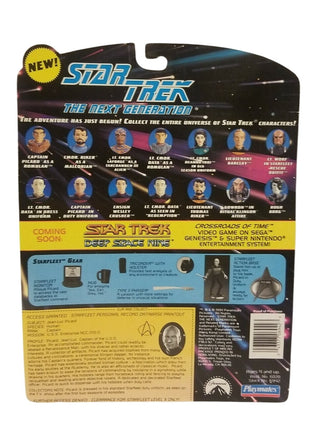 Lot Of 3 Star Trek Next Generation Series Action Figures Riker Data Picard 6070