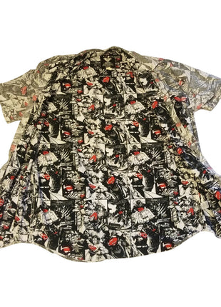 Marvel Comics Short-Sleeve Button-Up Shirt Graphic Print Mens Size XL