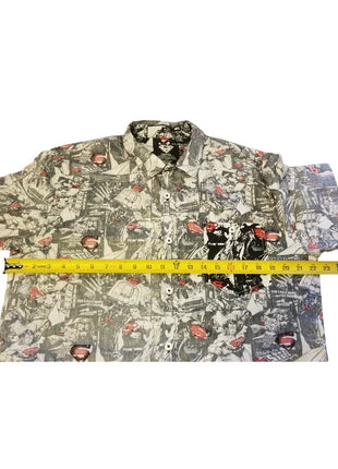 Marvel Comics Short-Sleeve Button-Up Shirt Graphic Print Mens Size XL