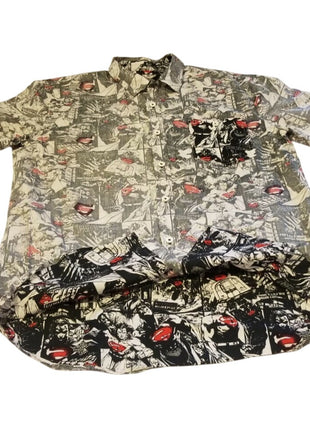 Marvel Comics Short-Sleeve Button-Up Shirt Graphic Print Mens Size XL