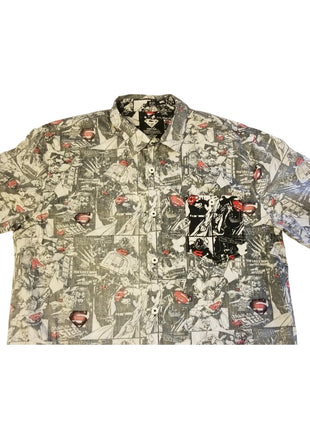 Marvel Comics Short-Sleeve Button-Up Shirt Graphic Print Mens Size XL