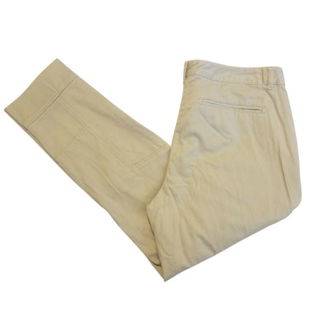 Simply Vera VERA WANG MID-RISE DENIM CAPRI CREAM ROLL CUFF CROP WOMEN SZ 10