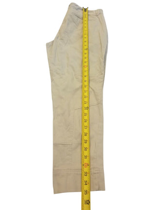 Simply Vera VERA WANG MID-RISE DENIM CAPRI CREAM ROLL CUFF CROP WOMEN SZ 10