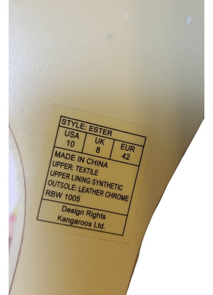 KANGAROOS PINK FLORAL WEDGES HEELS SANDALS SIZE 10