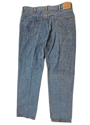 Levis 550 Relaxed Fit Mens Jeans 42x34 Light Wash Denim Cotton Straight Leg USA Made