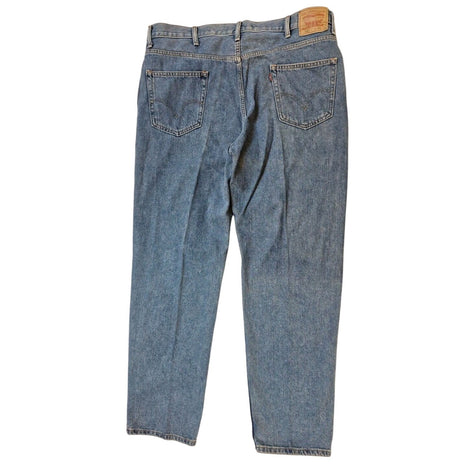 Levis 550 Relaxed Fit Mens Jeans 42x34 Light Wash Denim Cotton Straight Leg USA Made