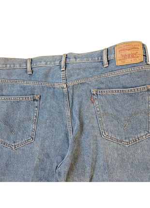 Levis 550 Relaxed Fit Mens Jeans 42x34 Light Wash Denim Cotton Straight Leg USA Made