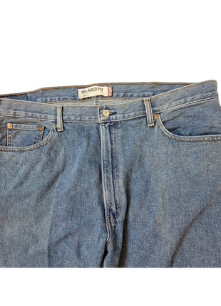 Levis 550 Relaxed Fit Mens Jeans 42x34 Light Wash Denim Cotton Straight Leg USA Made