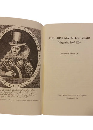 The First Seventeen Years Virginia 1607-1624 By Charles E. Hatch Jr. Jamestown Booklet No. 1 Paperback
