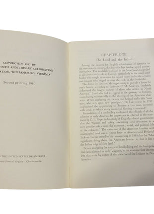 The First Seventeen Years Virginia 1607-1624 By Charles E. Hatch Jr. Jamestown Booklet No. 1 Paperback