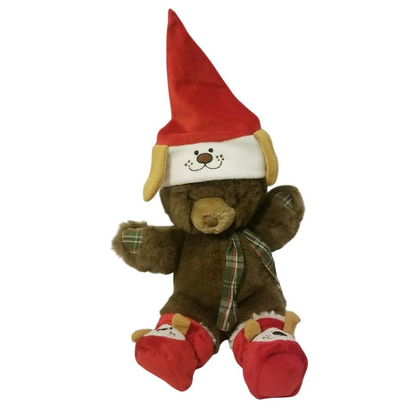 Vintage 1988 Lemonwood Christmas Teddy Bear Stuffed Plush