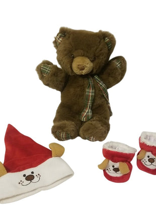 Vintage 1988 Lemonwood Christmas Teddy Bear Stuffed Plush