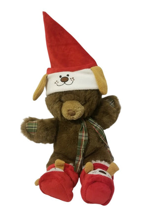 Vintage 1988 Lemonwood Christmas Teddy Bear Stuffed Plush