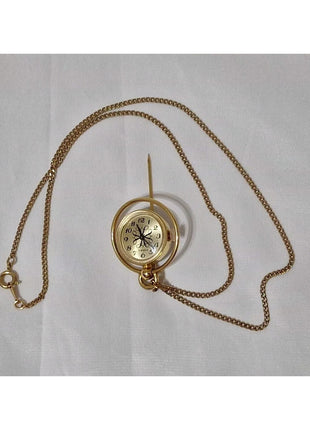 Vintage Avon Gold Tone Watch Pendant Necklace Brooch Pin 17 Jewels - Wind Up
