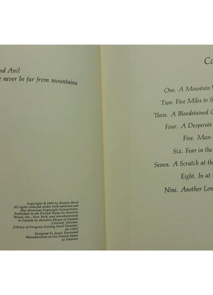 PANTHER'S MOON by Ruskin Bond 1969 HC BOOK