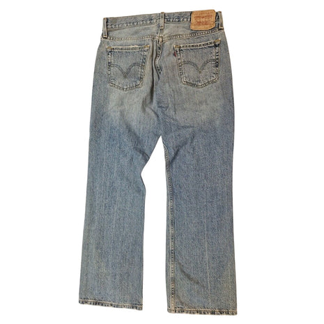 Levi’s Men’s Low Rise Bootcut Jeans Size 32x30 Light Wash Distressed Blue Denim
