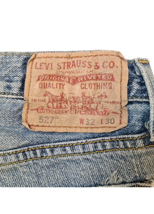Levis Low Rise Boot Fit W32 L30 Distressed Light Wash Denim Jeans