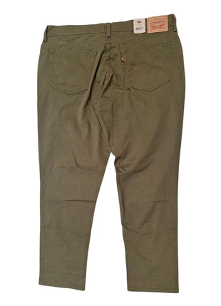 Levi’s Women’s Boyfriend Chino Pants Size 33x27 Dark Green Olive Stretch