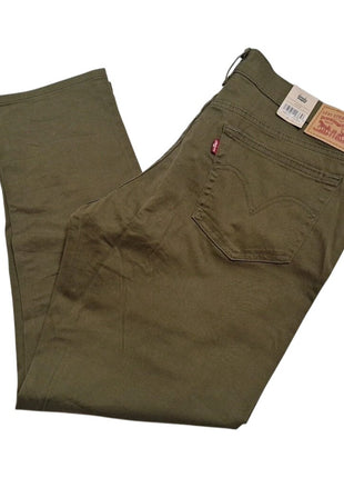 Levi’s Women’s Boyfriend Chino Pants Size 33x27 Dark Green Olive Stretch