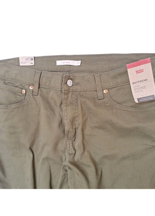 Levi’s Boyfriend 33 33x27 Women's Chino Pants  Dark Green Olive - Stretch