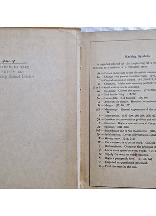 English In Action by  J. C. Tressler Course One Revised Edition 1935 Hardcover