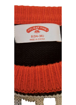 Men's Straight Outta North Pole Christmas Sweater Santa Ugly Holiday S Small (34-36)