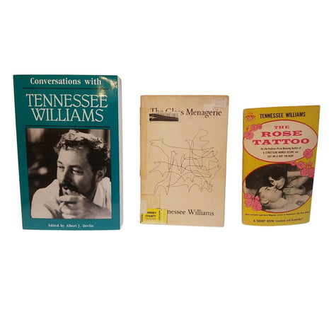 Set Of 3 Tennessee Williams Books: Conversations Glass Menagerie & Rose Tattoo